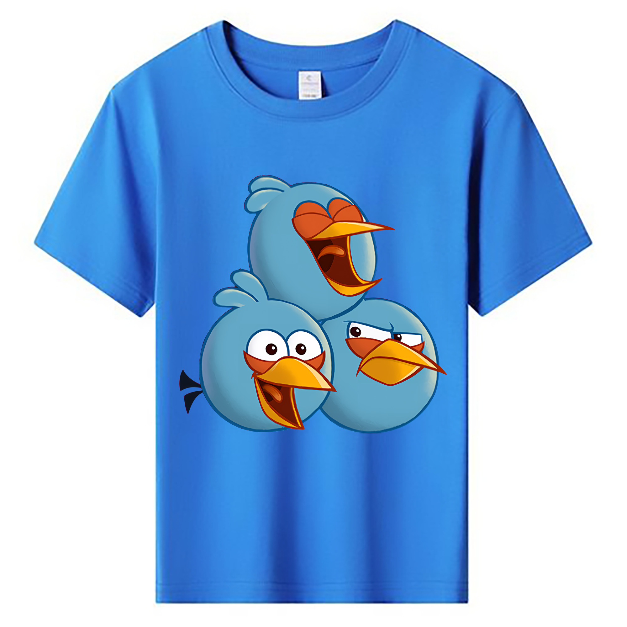 （画像用） Angry Birds アングリーバード 綿100％キッズTシャツ（フロントプリント）